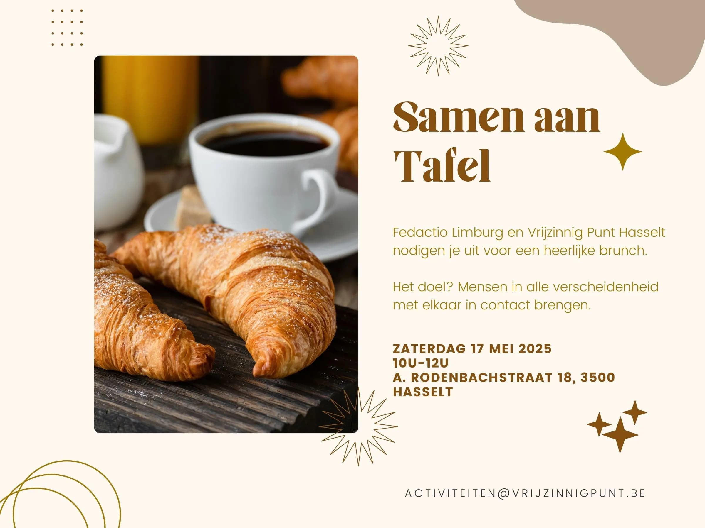Brunch Limburg samen aan tafel 17/05/2025