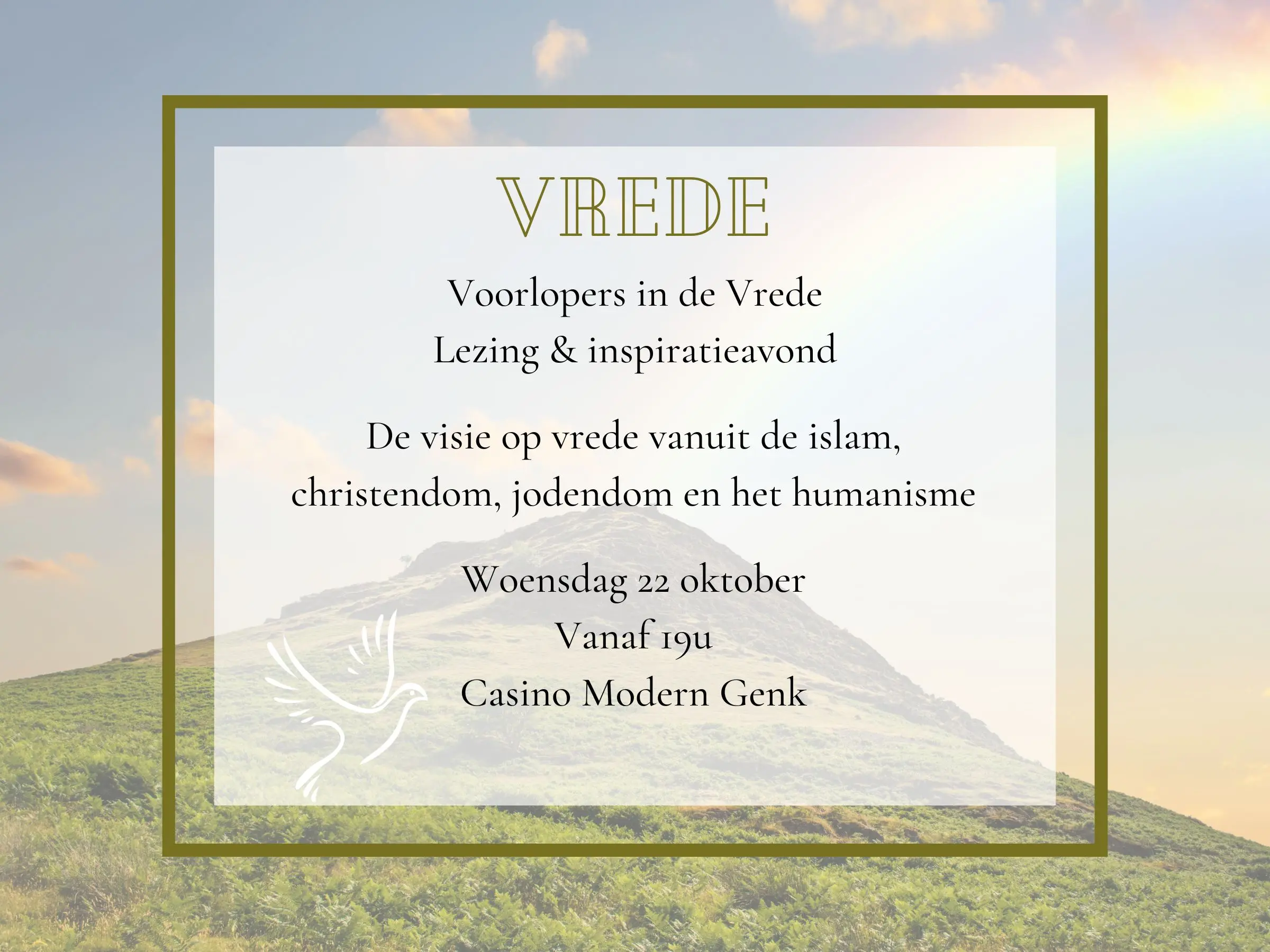 Voorlopers in de vrede 22 oktober 2025 Genk