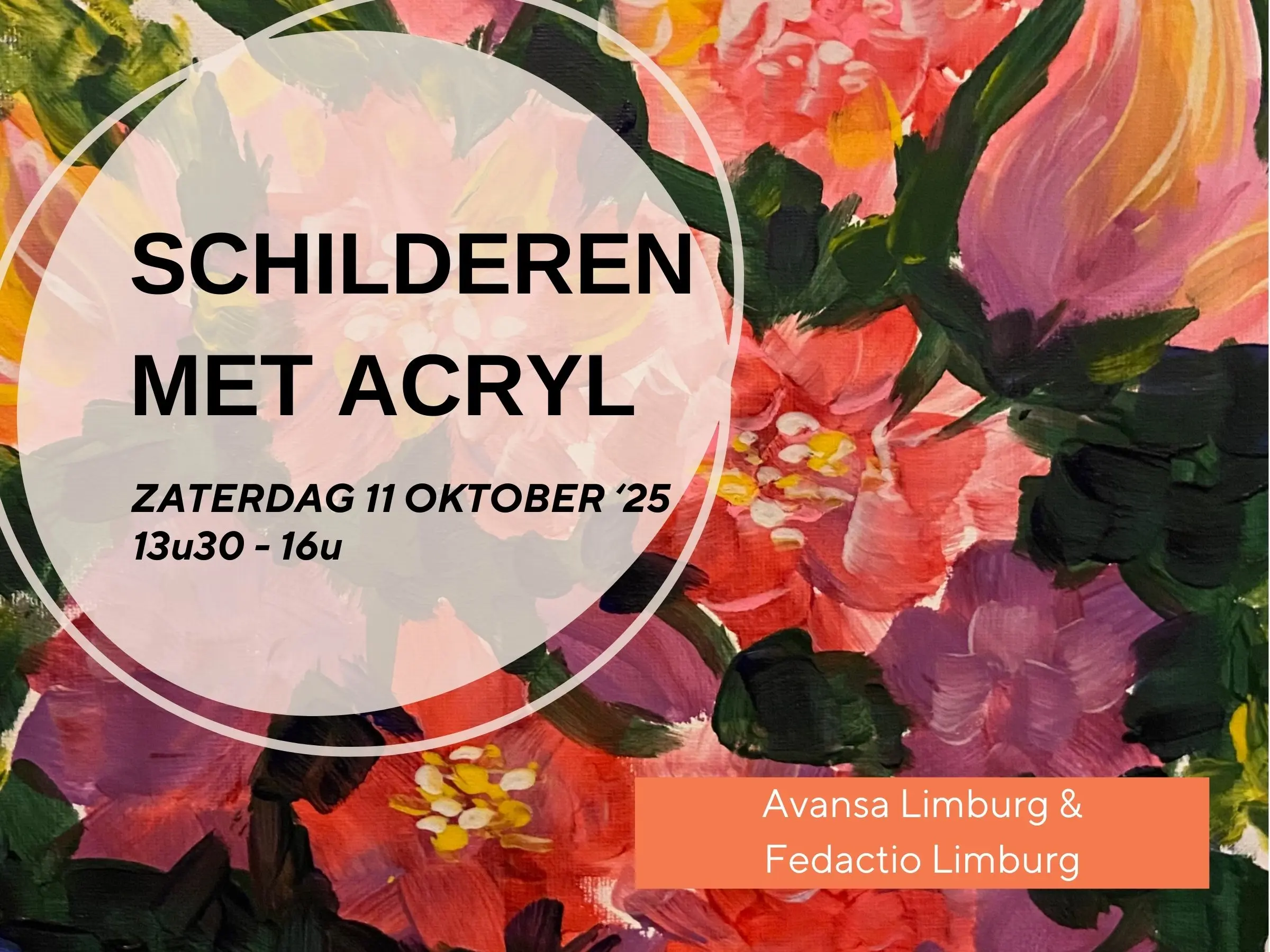 Schilderen met acryl Genk 11 oktober 2025
